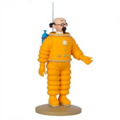 Tim und Struppi Figur: Professor Bienlein als Astronaut, 15 cm 