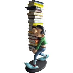 Gaston Figur (mit Bücherstapel), 25 cm 